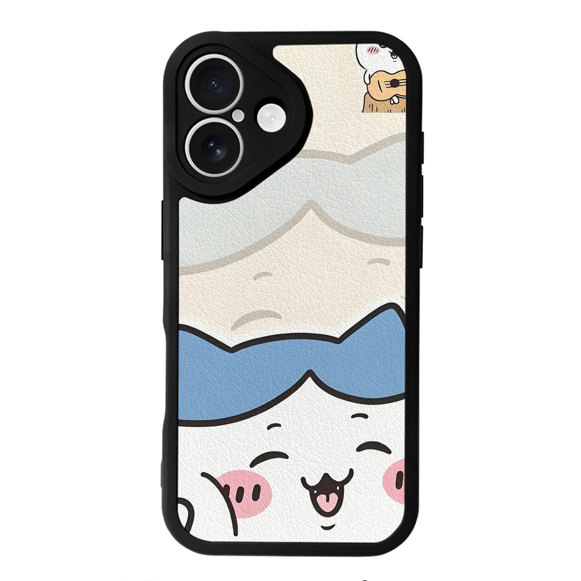 （画像用） ちいかわ Chii-kawa 【iPhone 16シリーズ対応】シリコンスマホケース（レザー調） 材質：シリコン